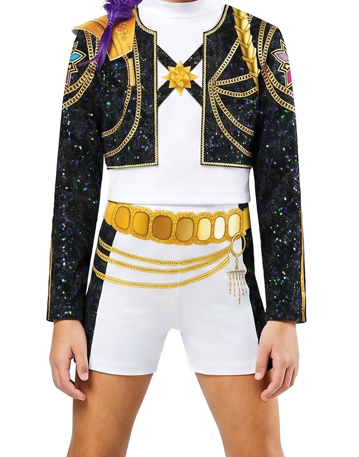 KPop Demon Hunters 2 Piece Costume | Girls Multicoloured | Official Merch