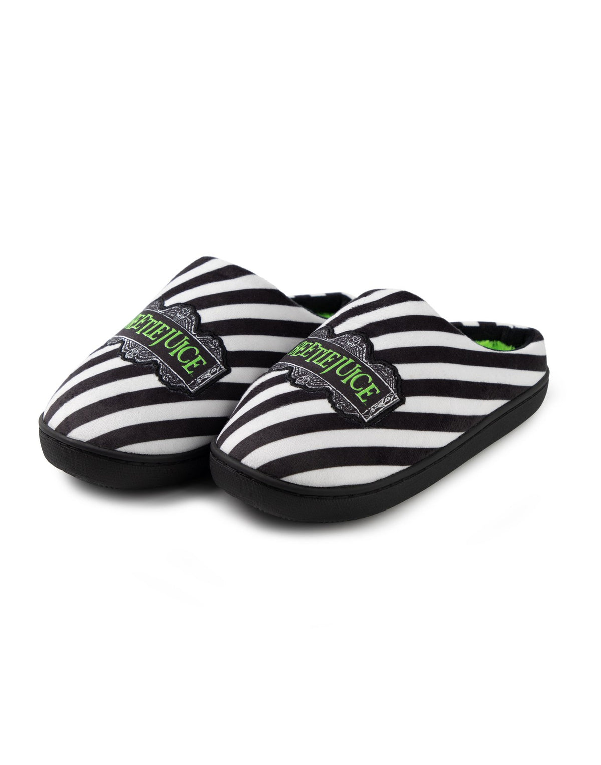 Beetlejuice Mule Slippers | Unisex Black | Official Merch