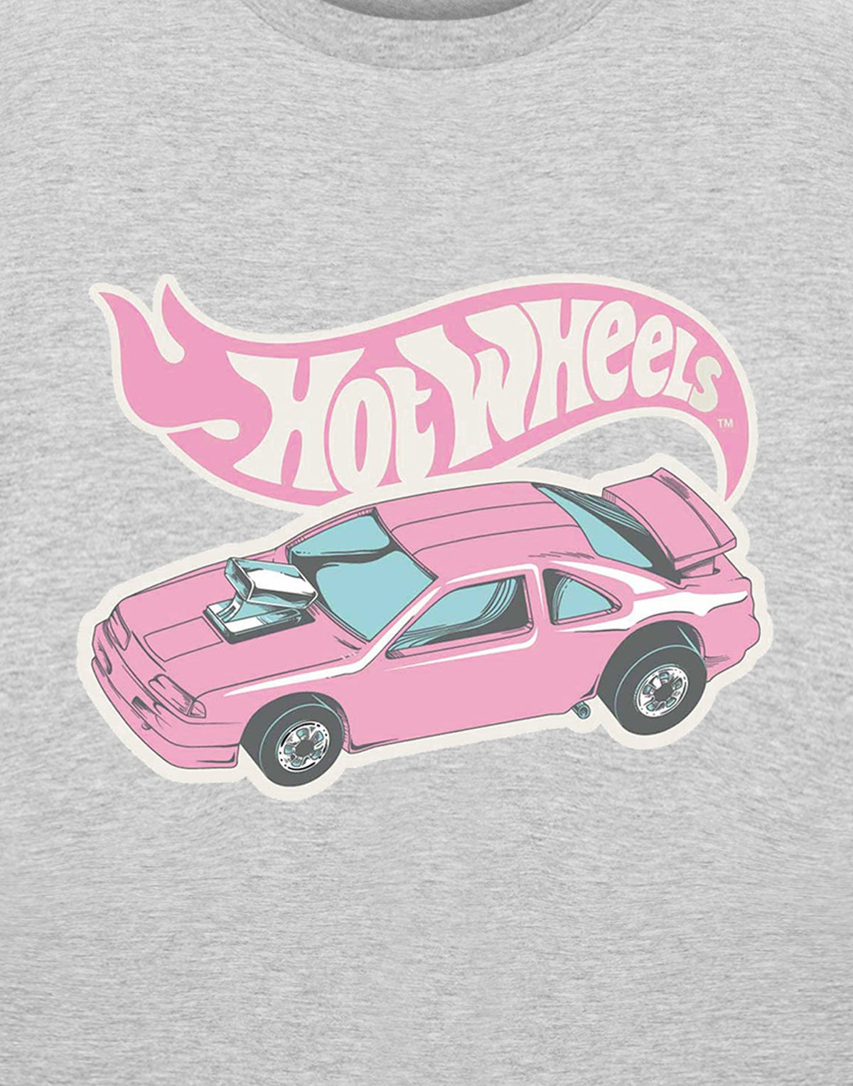 Hot Wheels Short Sleeved T-Shirt | Womens Grey Marl | Official Merch