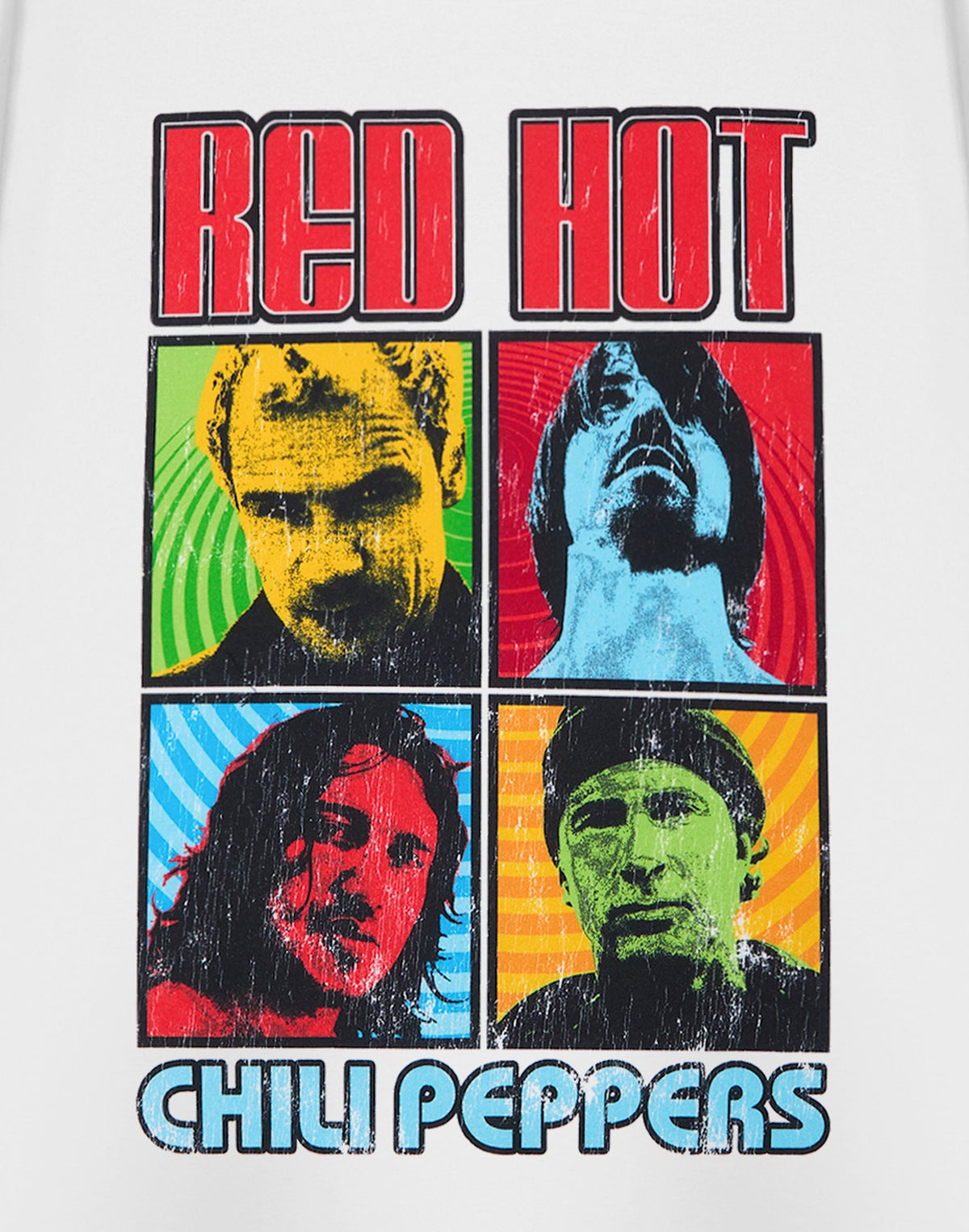 Red Hot Chili Peppers Short Sleeved T-Shirt | Unisex White | Official Merch
