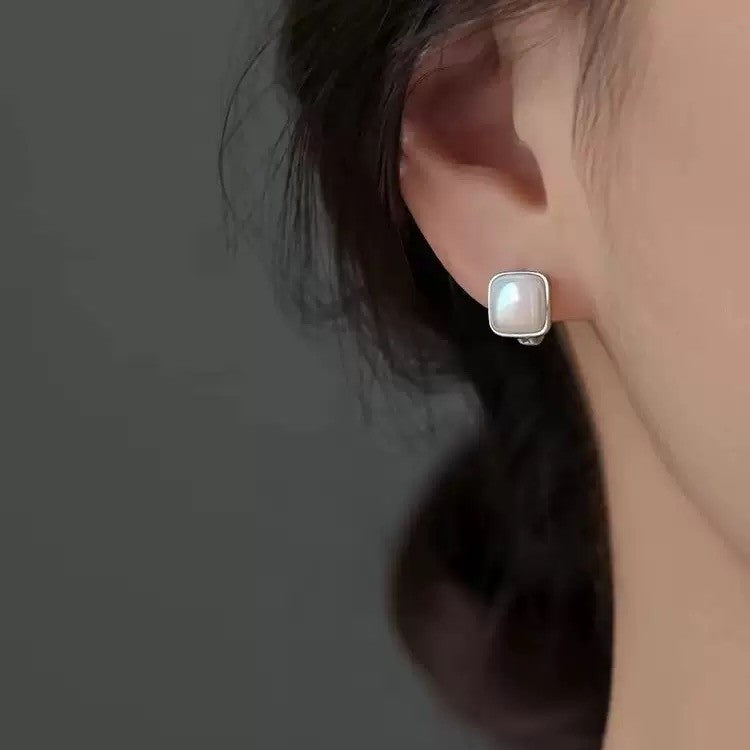 925 Sterling Silver Elegant Pearl Hoop Earrings Jewellery Women Girls Gift UK