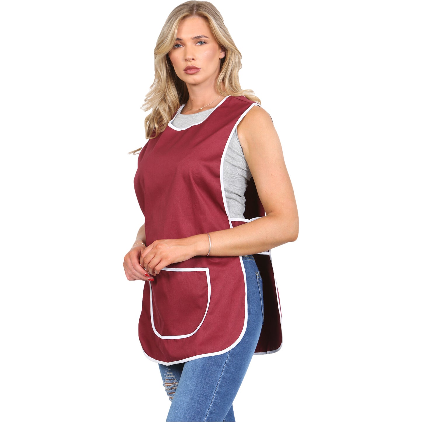 PREMIUM OVERALL TABARD CHEF KITCHEN CATERING CLEANING BAR TABBARD APRON POCKET
