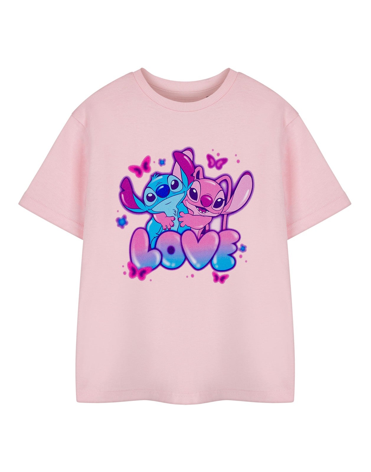 Disney Short Sleeved T-Shirt | Girls Pink | Official Merch