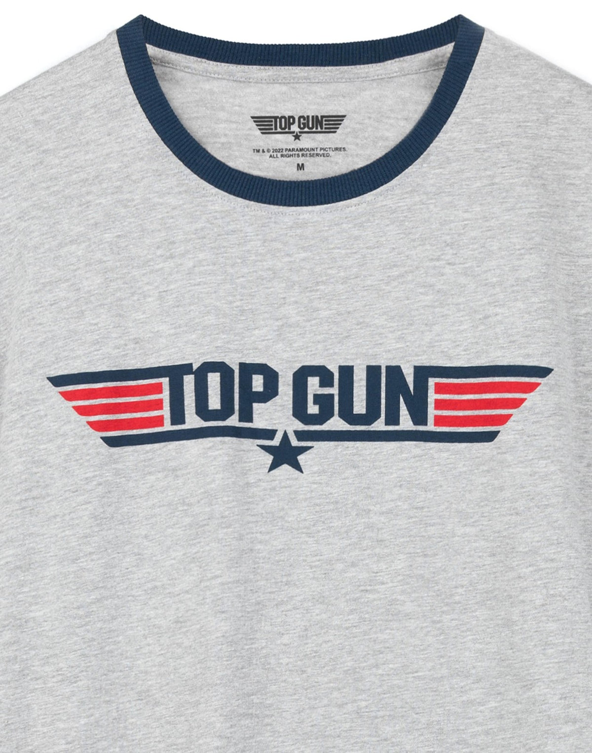 Top Gun Short Sleeve Long Leg Pyjama Set | Mens Navy/Grey | Official Merch