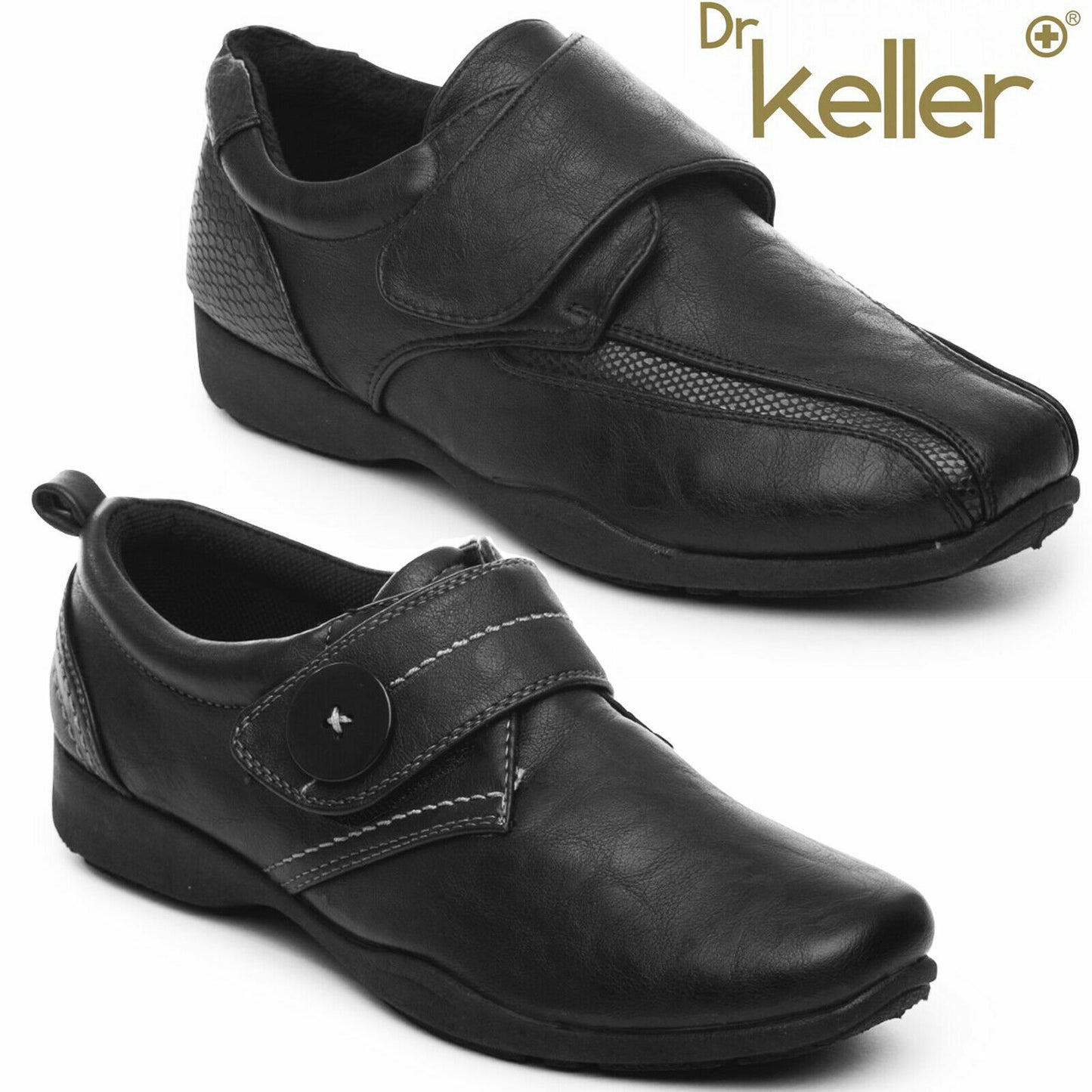 DR KELLER WOMENS SHOES LADIES WORK CASUAL SOFT COMFORT MARY JANE FLAT LOAFERS