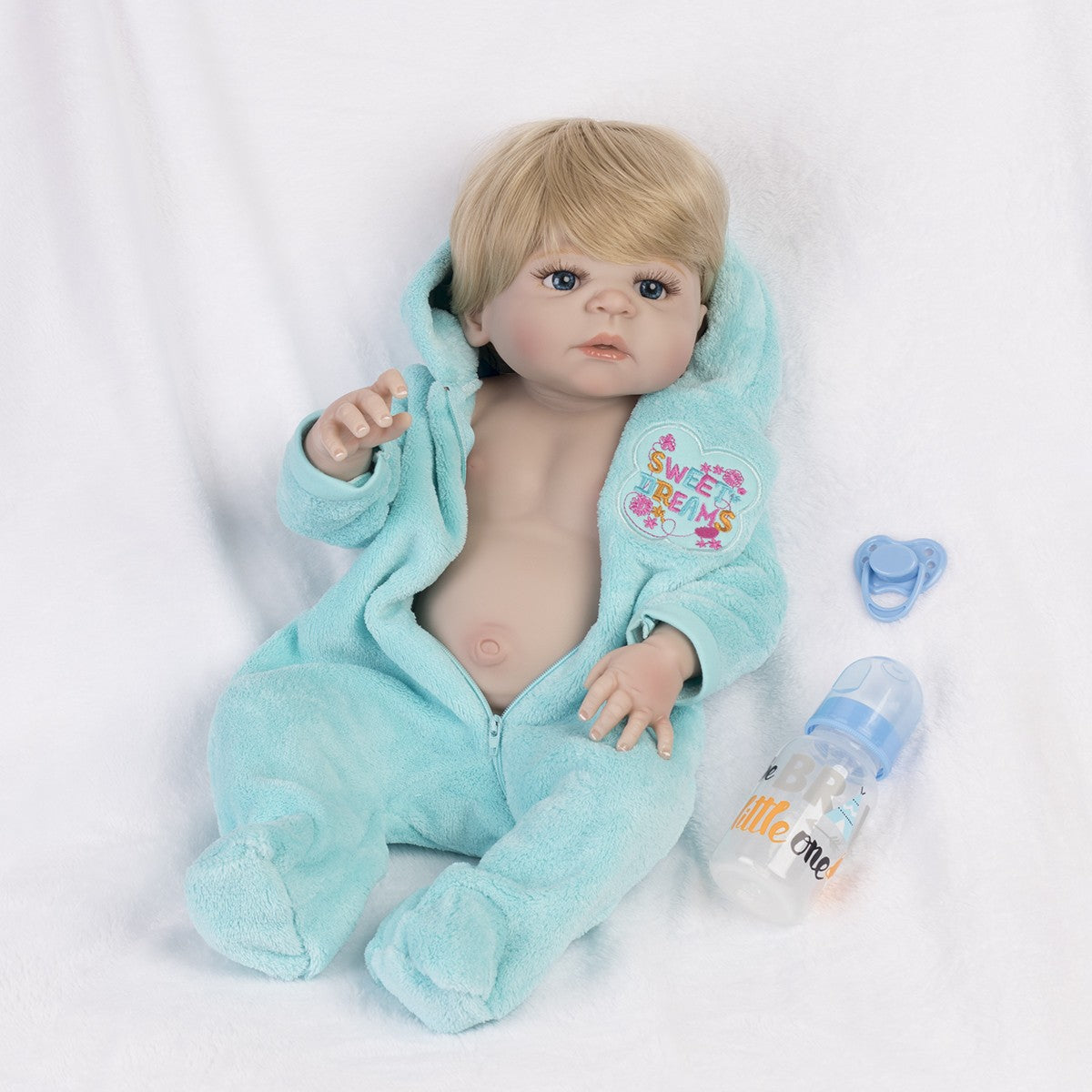 22'' Realistic Twins Reborn Baby Dolls Full Body Vinyl Silicone Boy Girl Gift UK