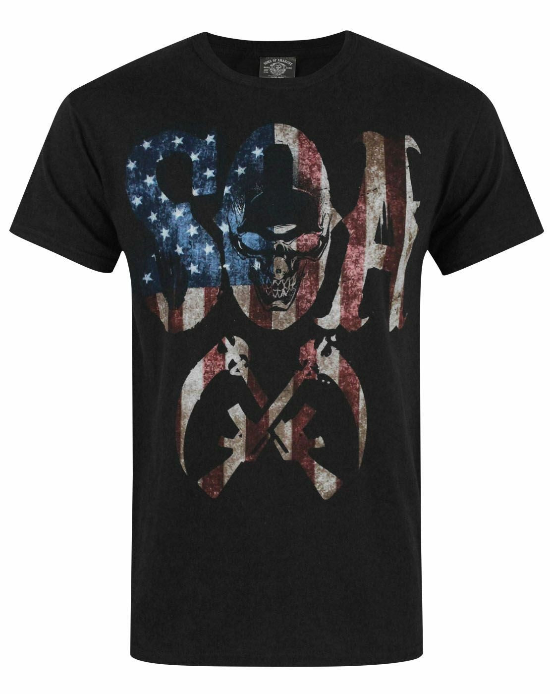 Sons of Anarchy Short Sleeved T-Shirt | Mens Black | Official Merch