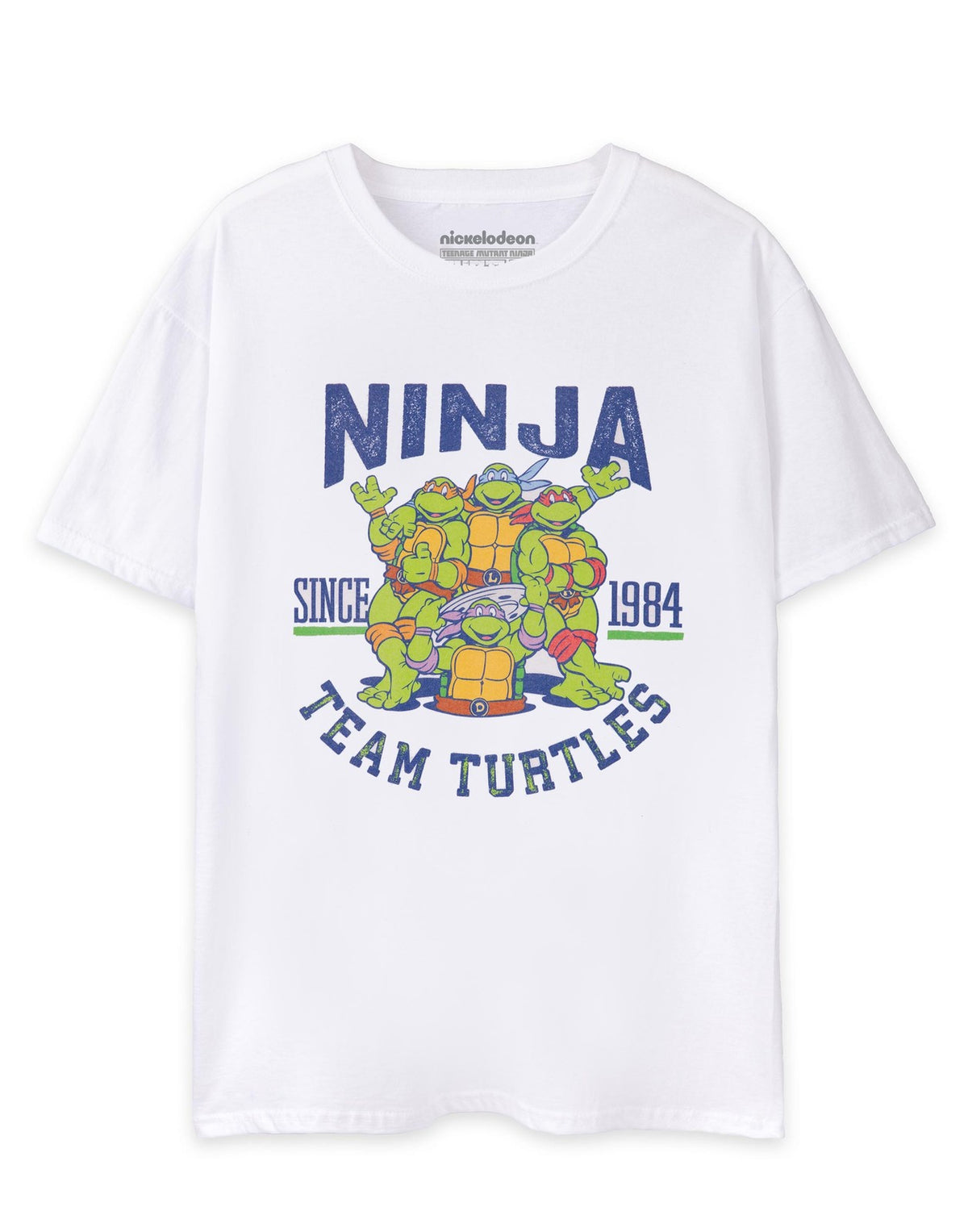 Teenage Mutant Ninja Turtles Short Sleeved T-Shirt | Mens White | Official Merch