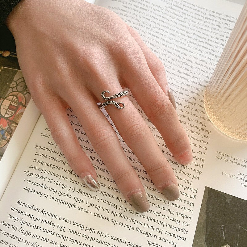 925 Sterling Silver Vintage Octopus Adjustable Ring Women Girls Jewellery Gift