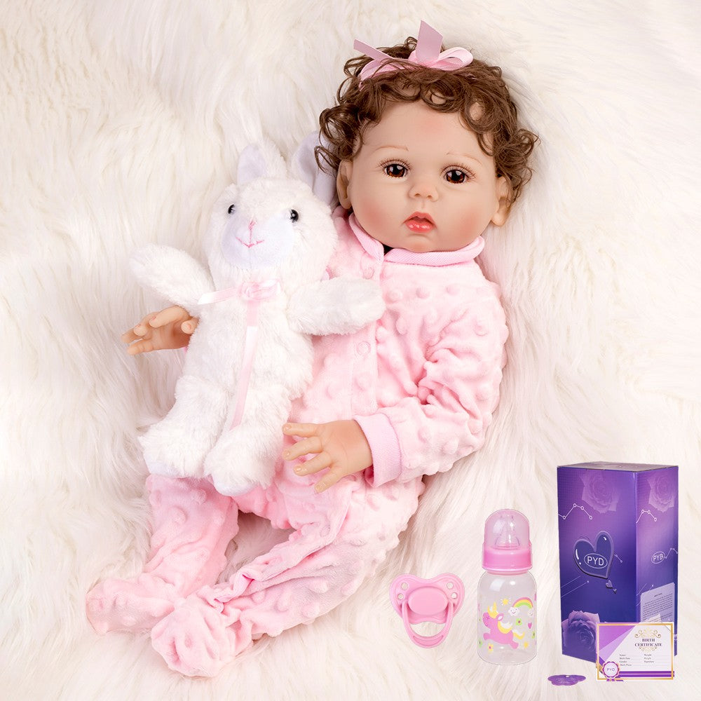 Reborn Baby Dolls Realistic Full Body Vinyl Silicone Newborn Girl Doll Xmas Gift
