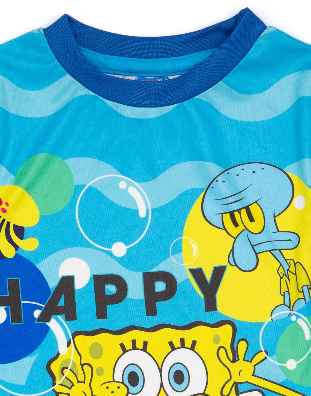 SpongeBob SquarePants Short Sleeve Long Leg Pyjama Set | Boys Blue | Official Me