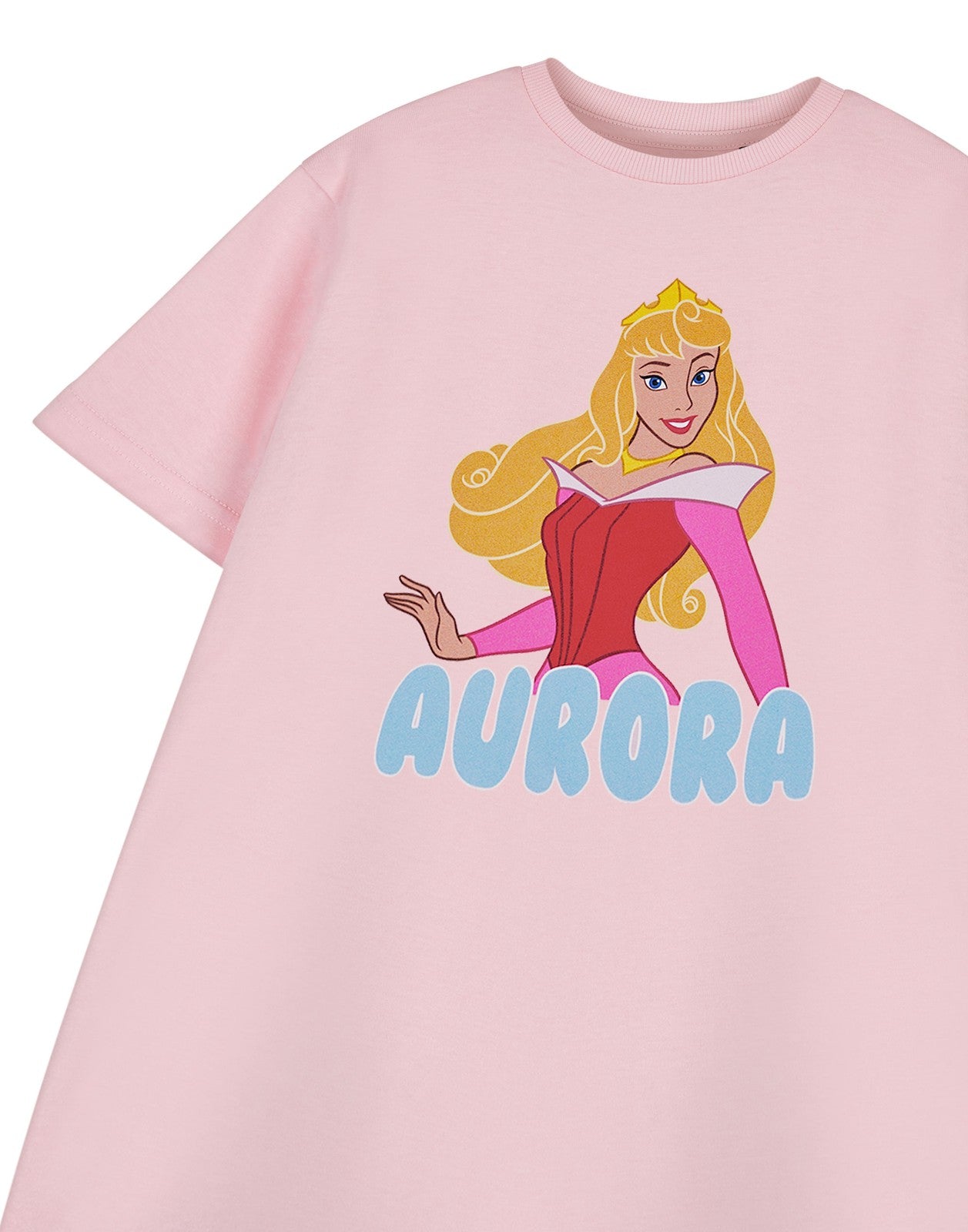 Disney Short Sleeved T-Shirt | Girls Pink | Official Merch