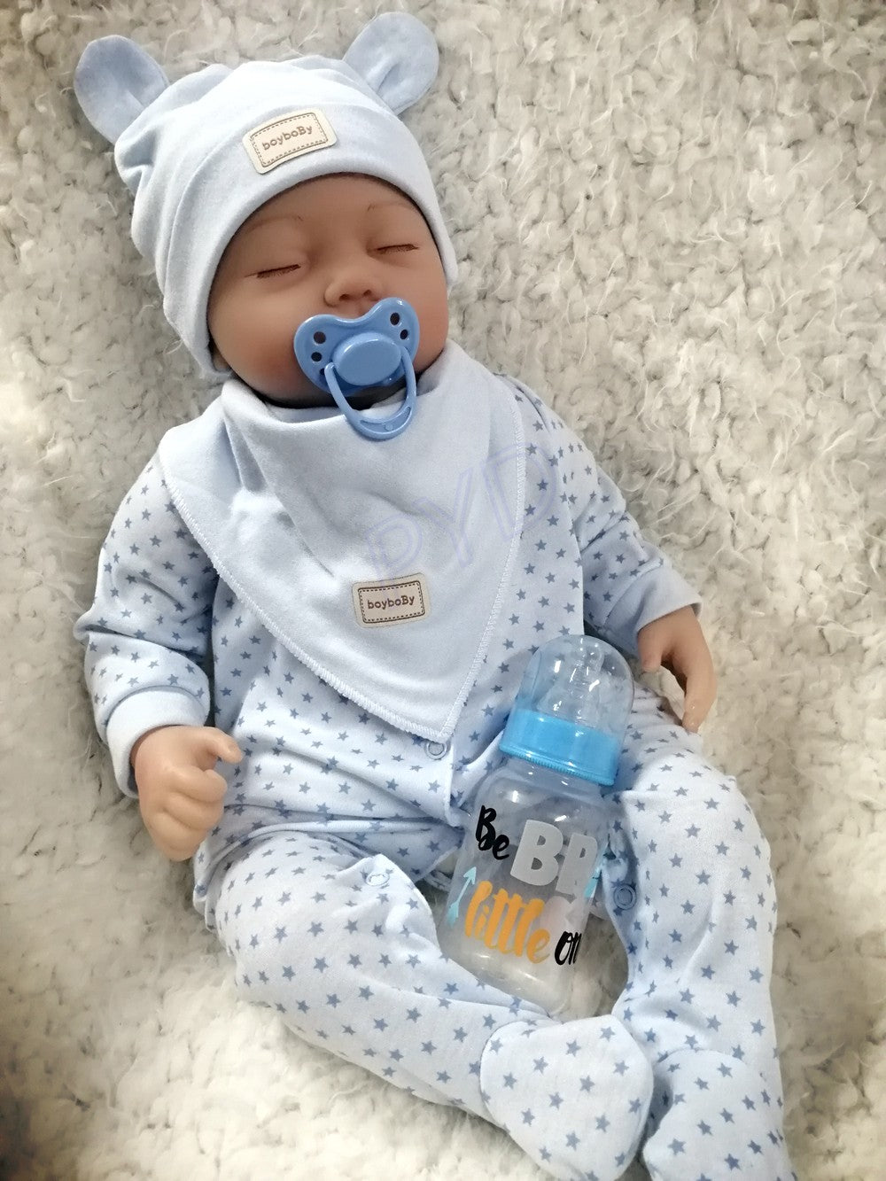 22" Lifelike Reborn Dolls Baby Twins Newborn Babies Vinyl Silicone Boy Doll Gift
