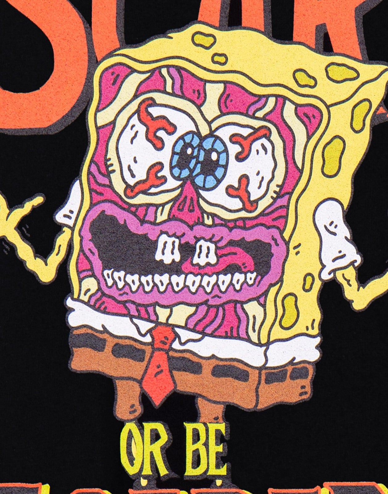SpongeBob SquarePants Short Sleeved T-Shirt | Unisex Black | Official Merch
