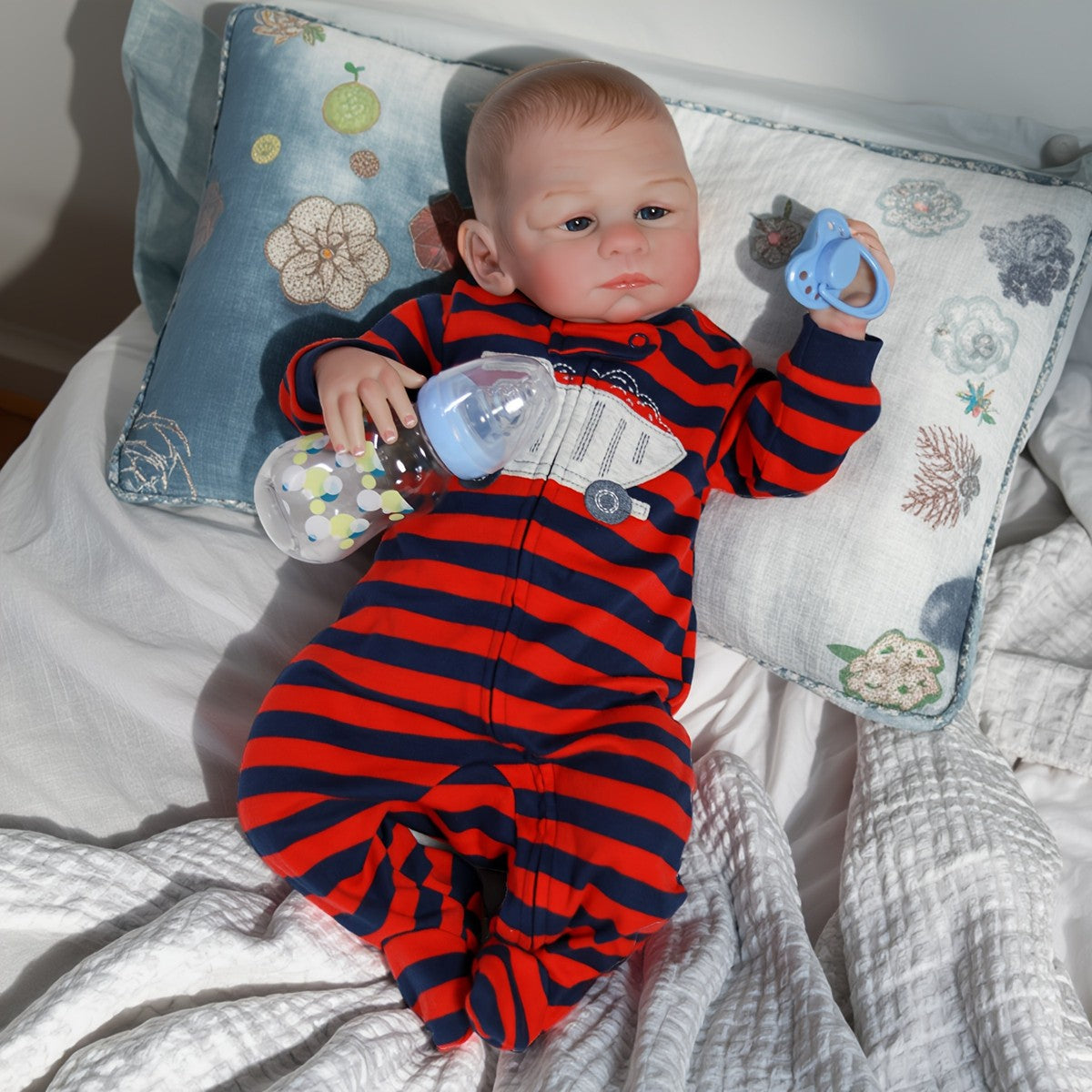 Lifelike Reborn Dolls Vinyl Silicone Realistic Newborn Baby Boy Soft Cloth Body