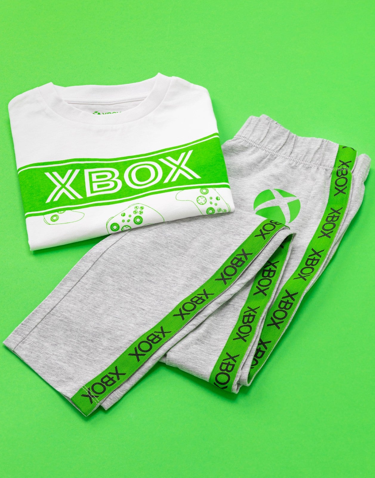 Xbox Long Sleeve Long Leg Pyjama Set | Unisex Kids White | Official Merch