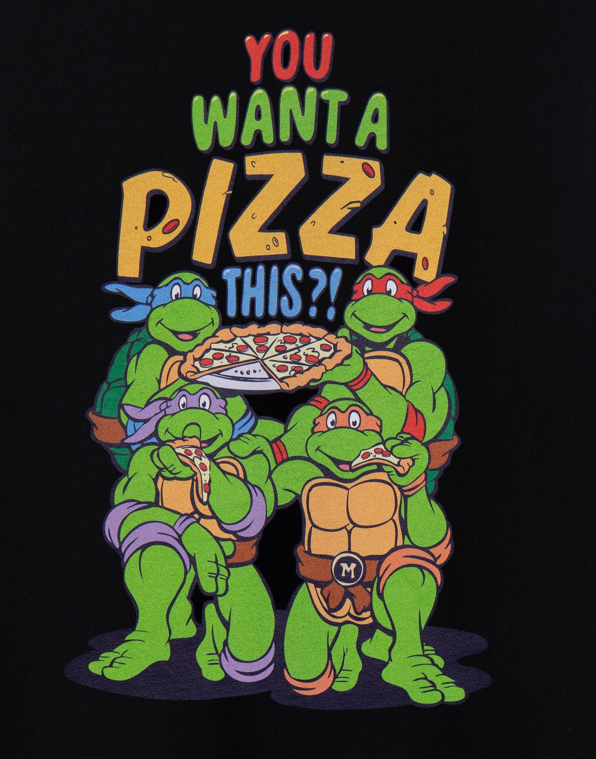 Teenage Mutant Ninja Turtles Short Sleeved T-Shirt | Mens Black | Official Merch