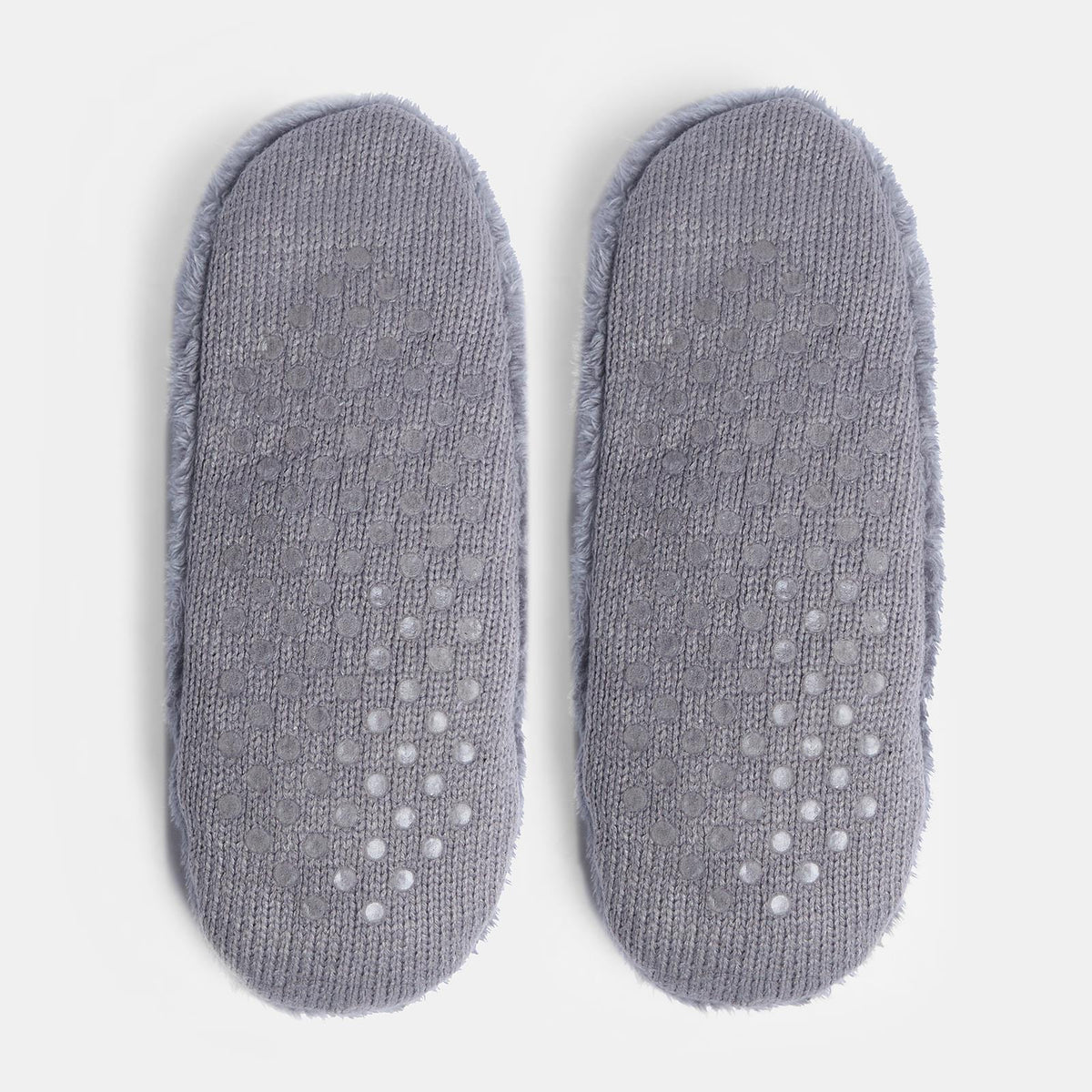OHS Mens Bed Socks Slipper Teddy Fleece Fluffy Thick Indoor Marl Lounge Warm