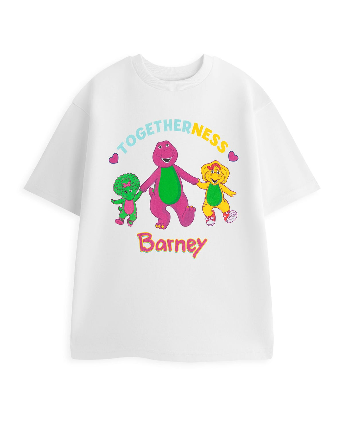 Barney Short Sleeved T-Shirt | Womens White | Official Merch