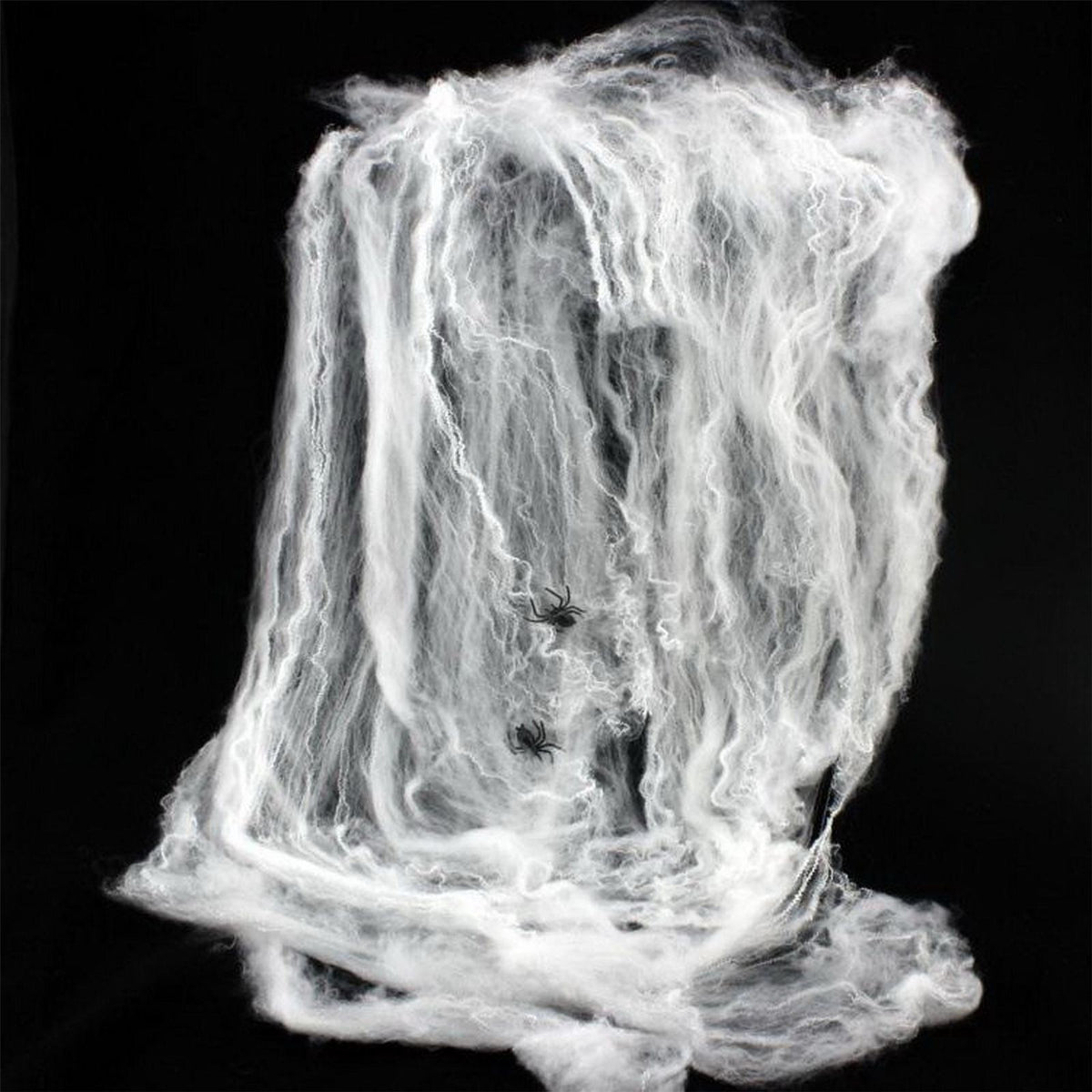 40g Spider Web With Spiders Halloween Decoration Stretchy Cobweb Cob Party Props