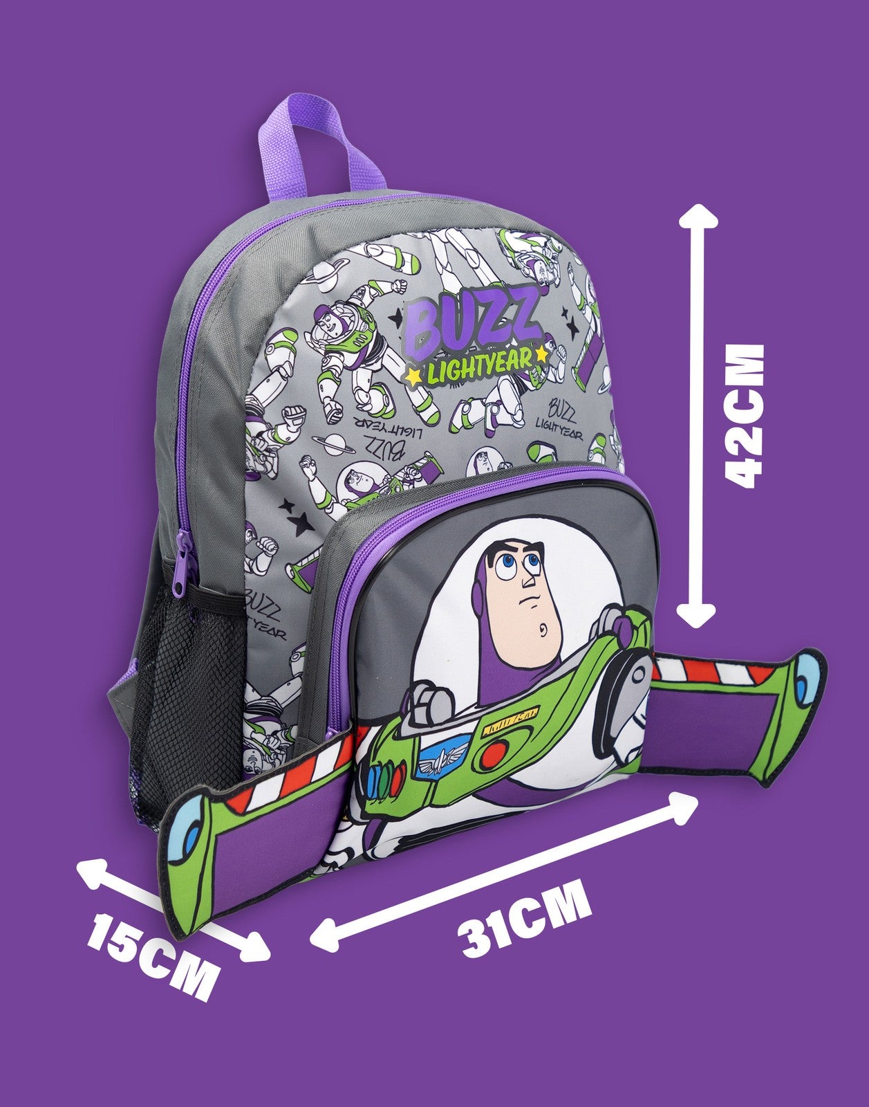Disney Backpack | Boys Grey | Official Merch