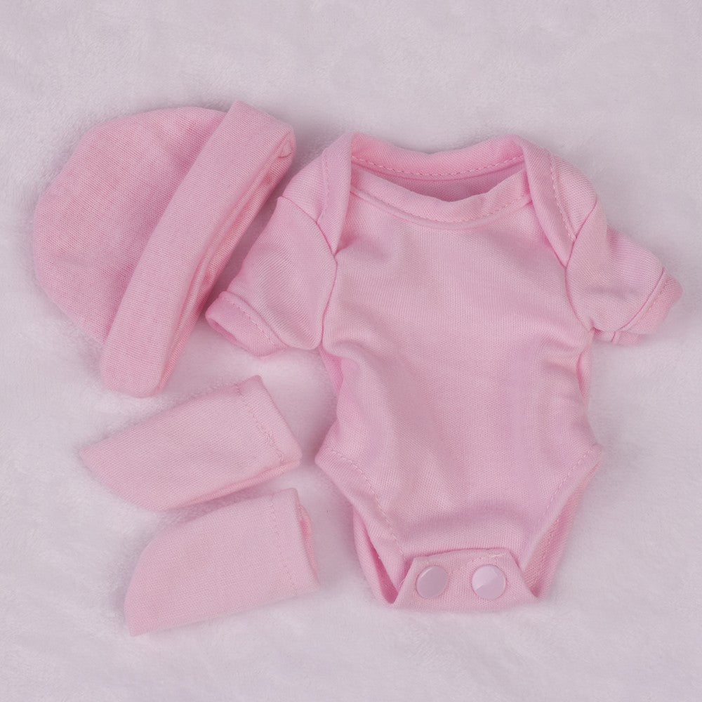 Doll Clothes Outfit Romper for 10"-11" Reborn Baby Dolls Boy/Girl Doll DIY Gifts