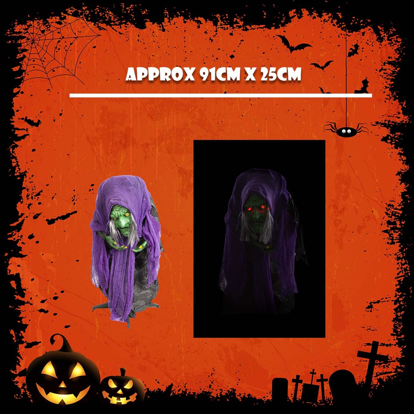 Halloween Animated Witch Decoration Party, Trick or Treat