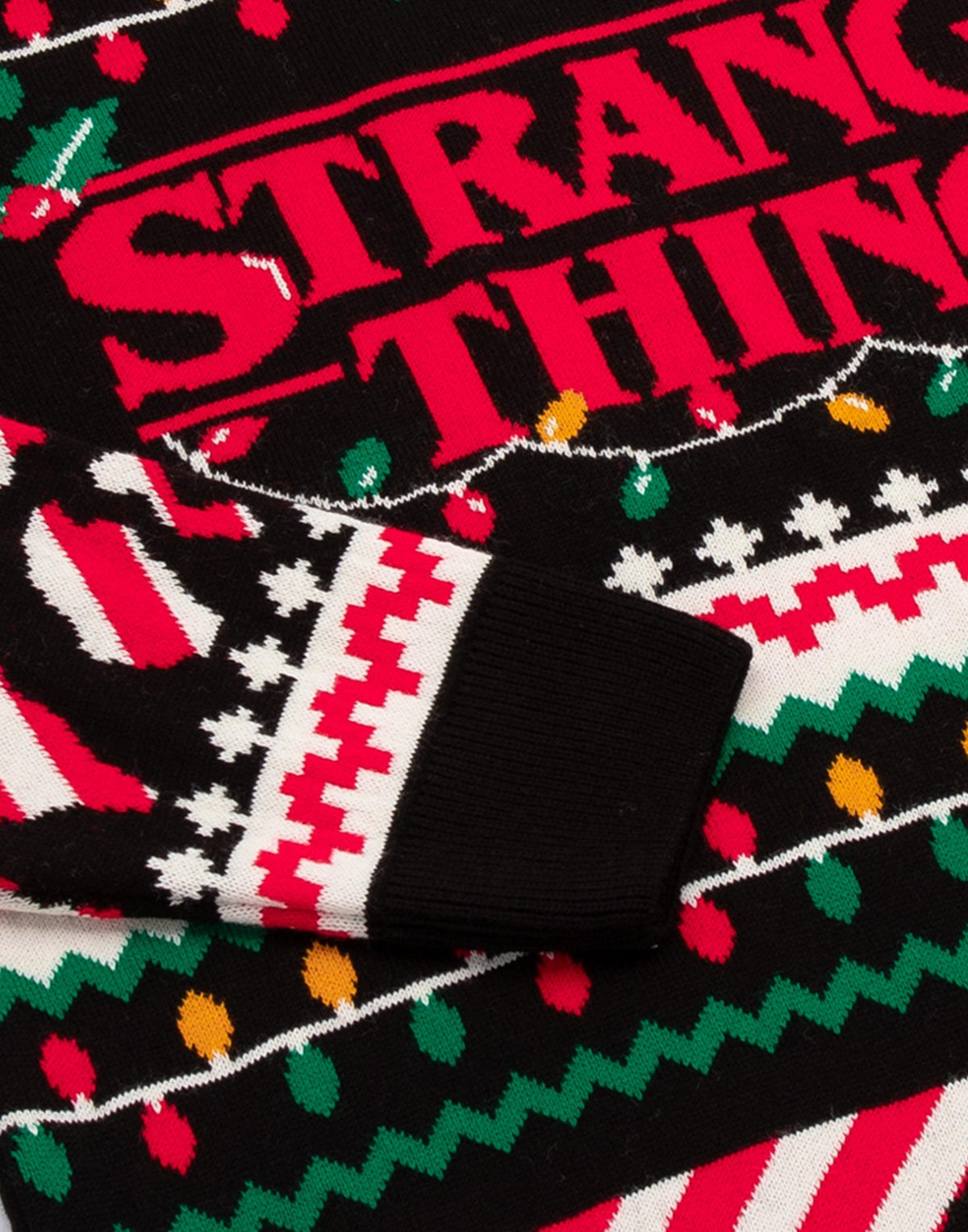 Stranger Things Christmas Jumper | Unisex Black | Official Merch