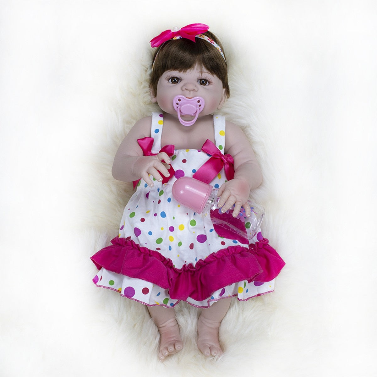 22'' Realistic Twins Reborn Baby Dolls Full Body Vinyl Silicone Boy Girl Gift UK