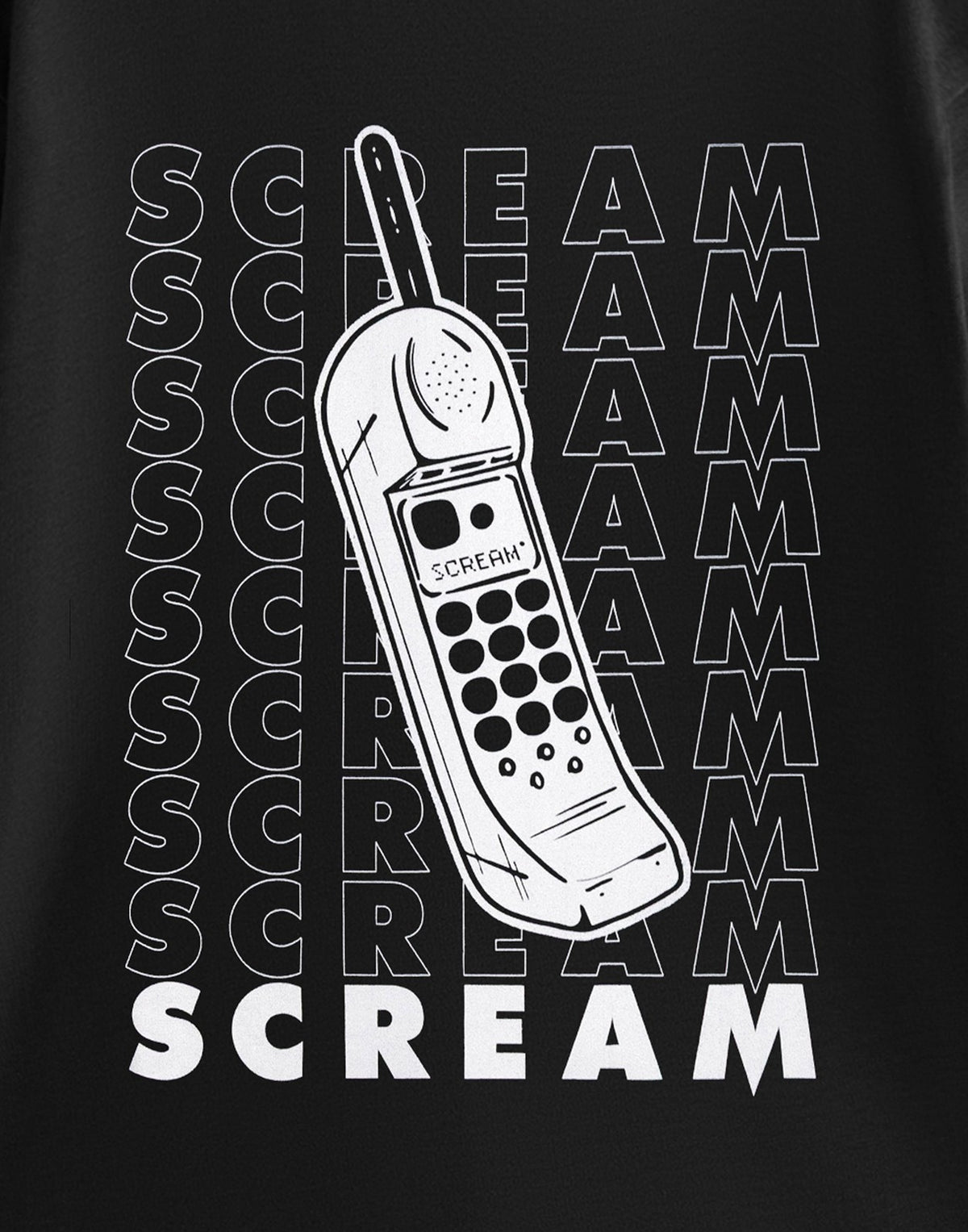 Scream Short Sleeved T-Shirt | Unisex Black | Official Merch
