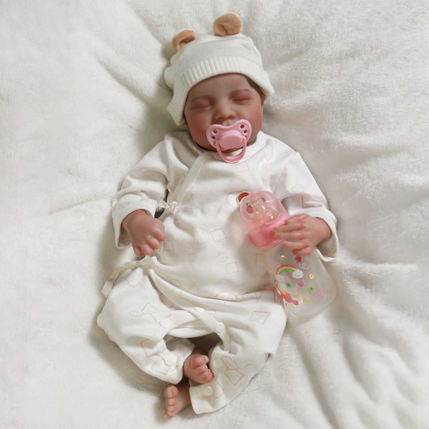 18" Realistic Reborn Baby Dolls Real Handmade Newborn Girl Boy Lifelike Doll Toy