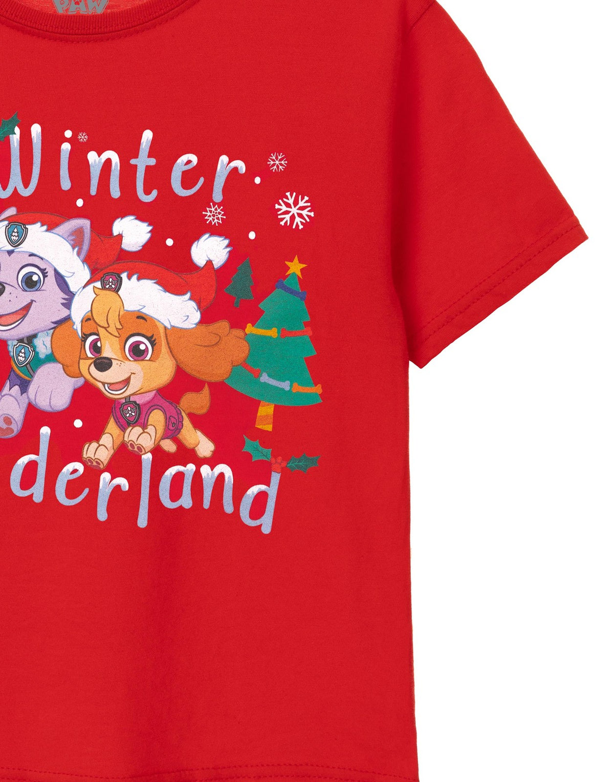Paw Patrol Short Sleeved T-Shirt | Girls Red | Official Merch