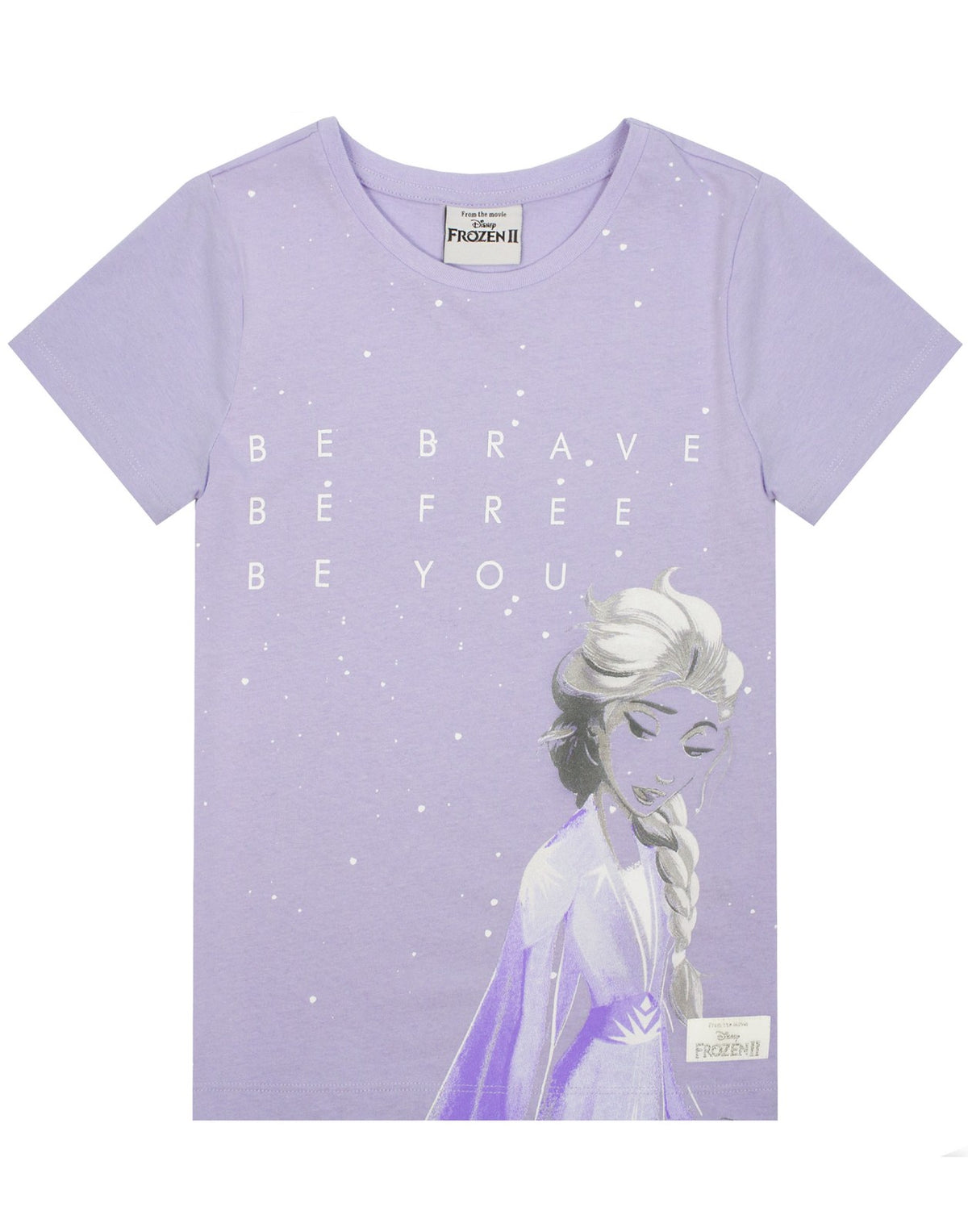 Disney Short Sleeved T-Shirt | Girls Purple | Official Merch