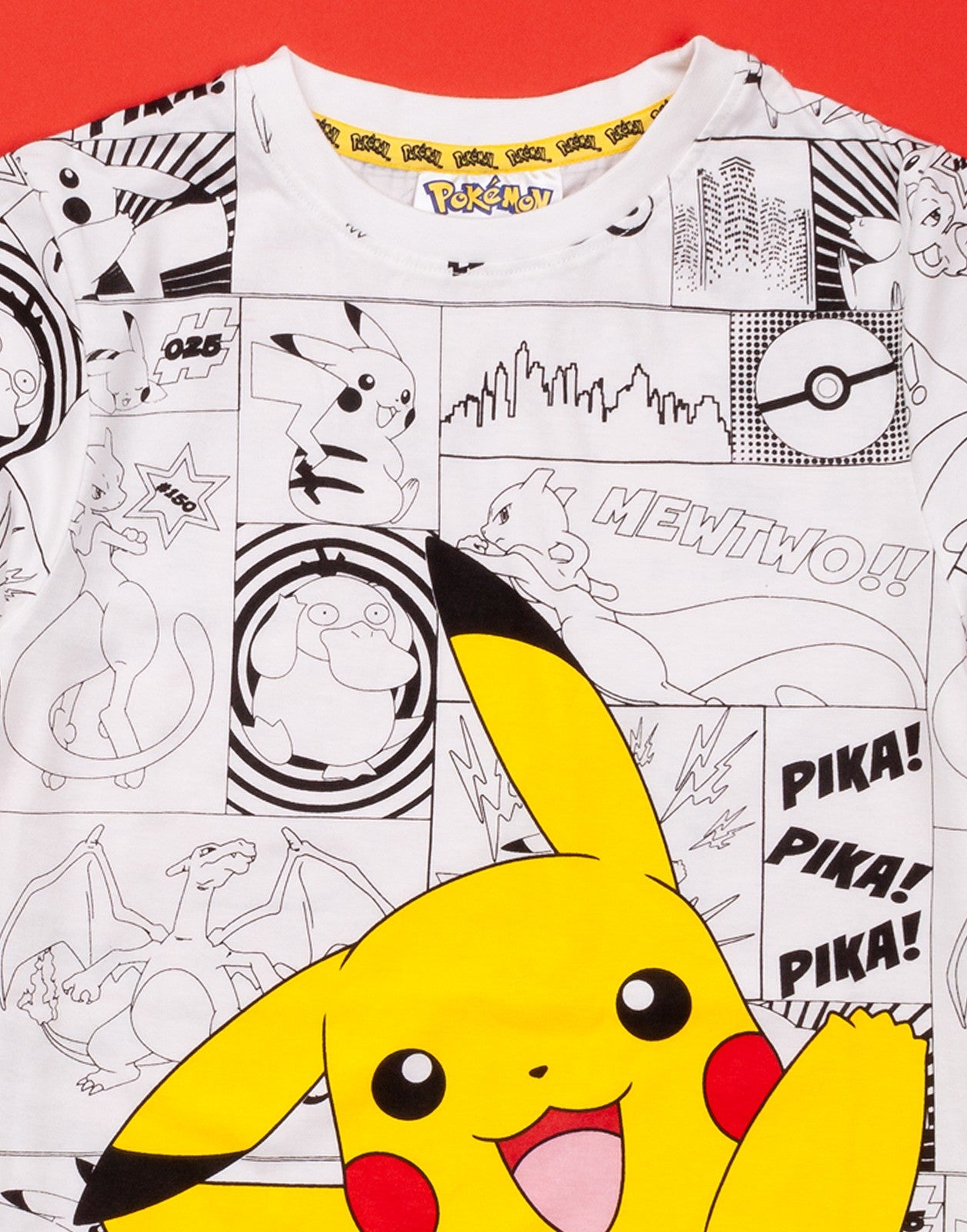 Pokemon Short Sleeved T-Shirt | Boys Grey | Official Merch