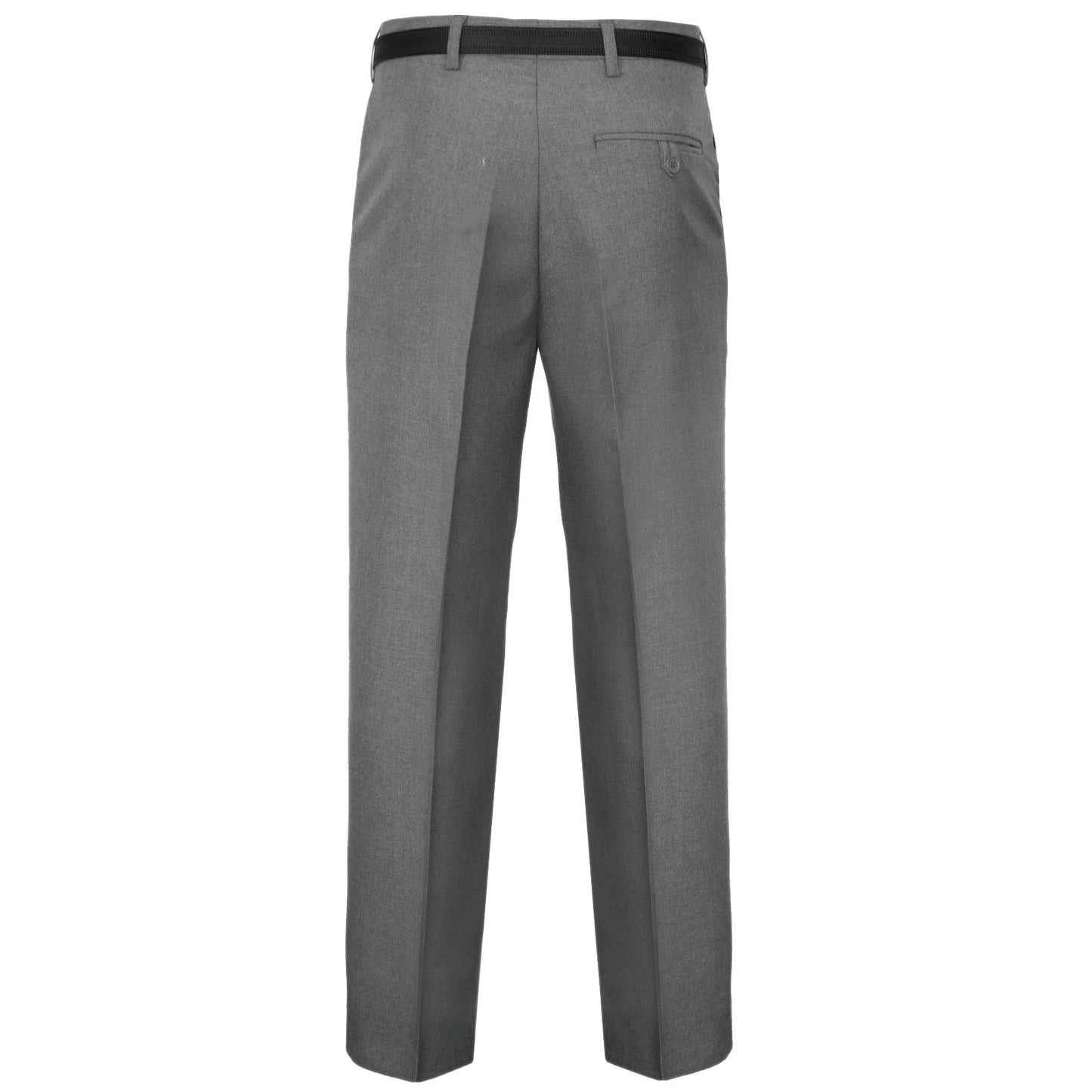 MENS TROUSERS OFFICE BUSINESS WORK FORMAL CASUAL SMART BELT POCKETS DRESS PANTS