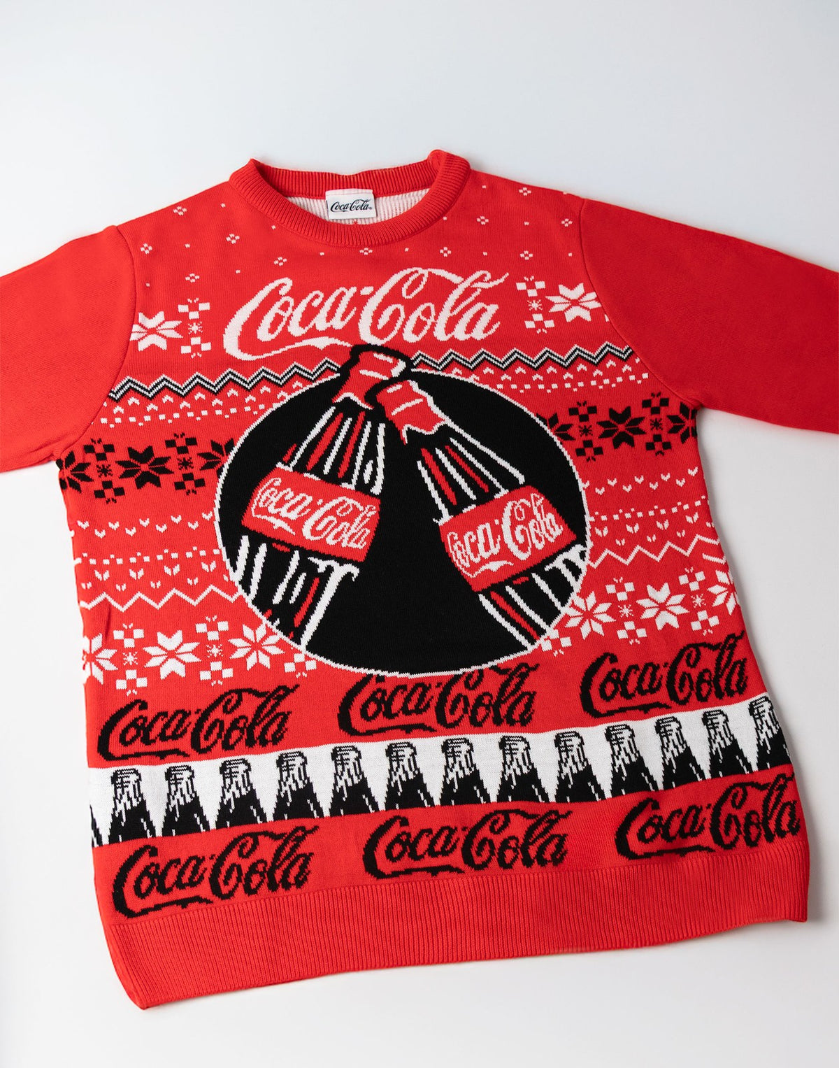 Coca Cola Christmas Jumper | Mens Red | Official Merch