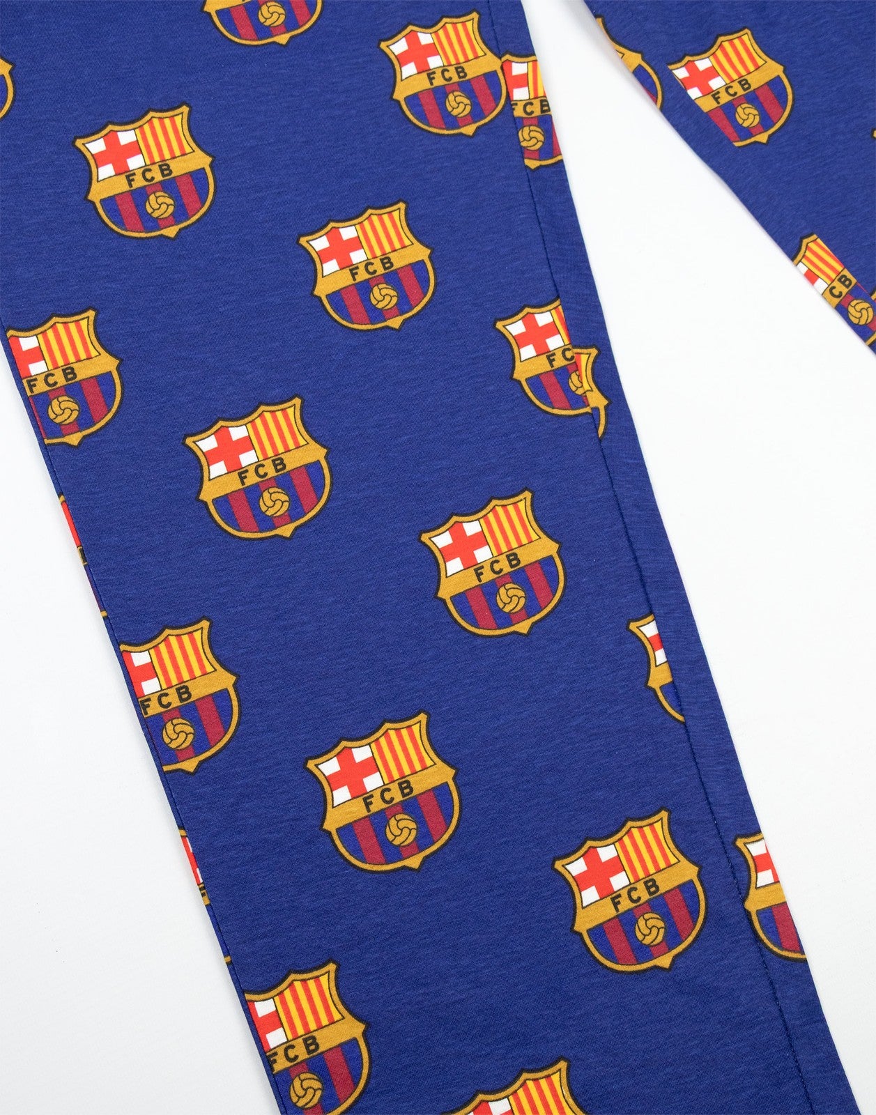 FC Barcelona Short Sleeve Long Leg Pyjama Set | Mens Black | Official Merch