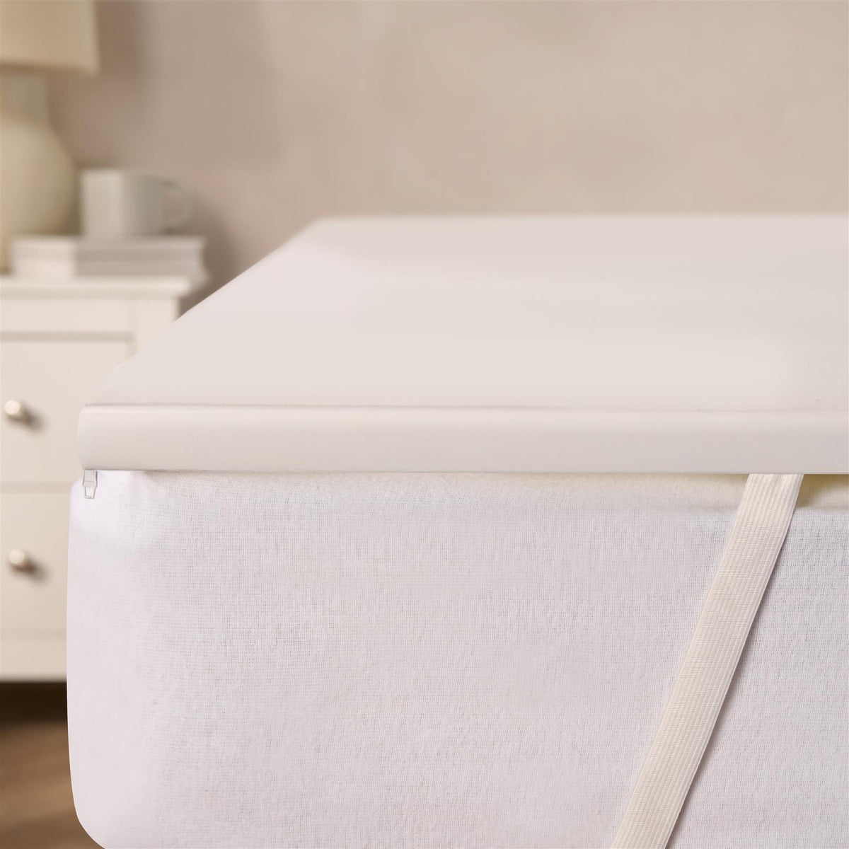 OHS Memory Foam Mattress Topper Anti-Allergy Washable Extra Comfort