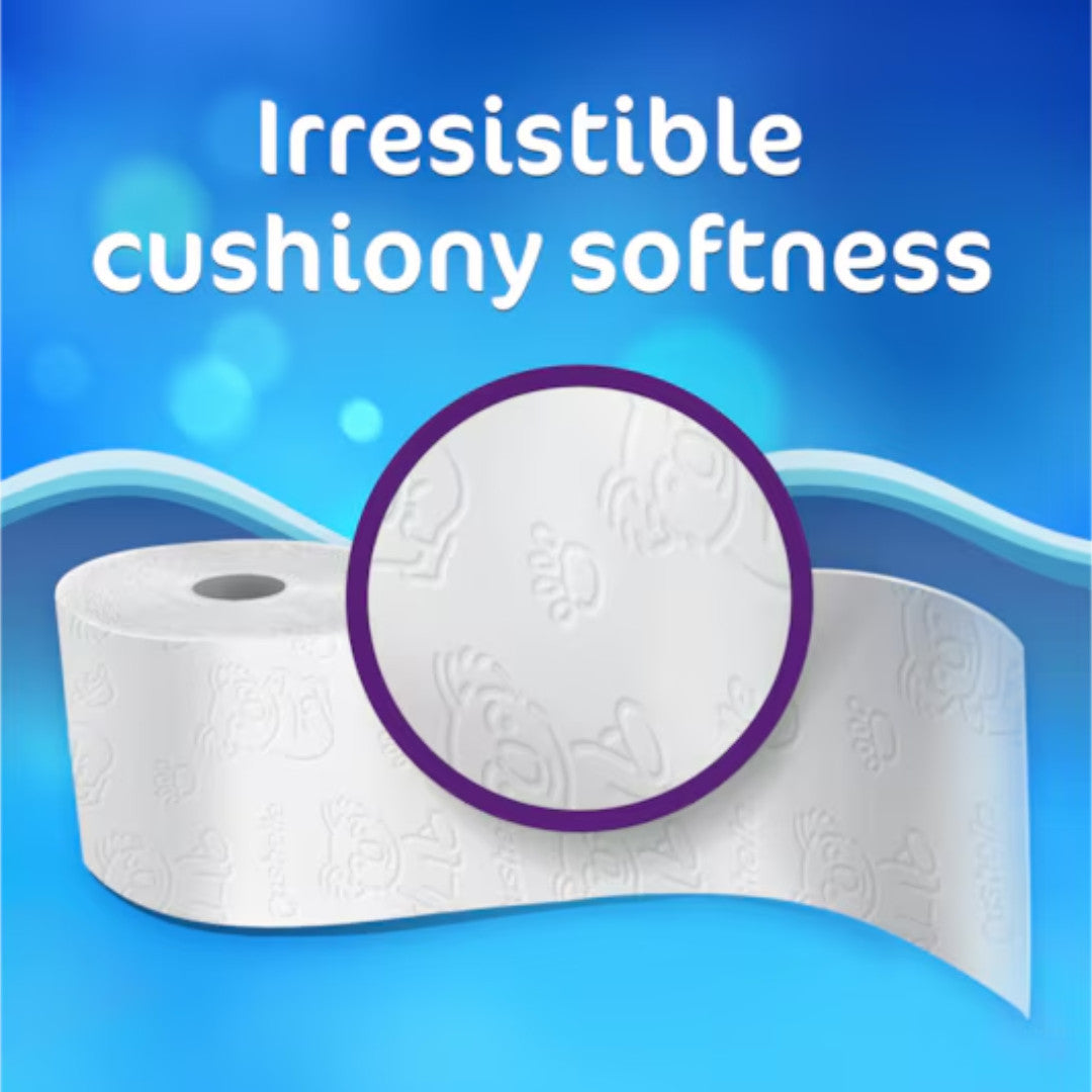Cushelle Original Mega Rolls Longer Toilet Sheets 6 Rolls - Pack of 3