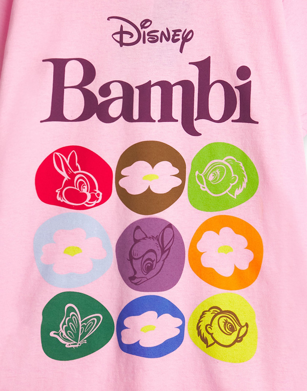 Disney Short Sleeved T-Shirt | Girls Pink | Official Merch