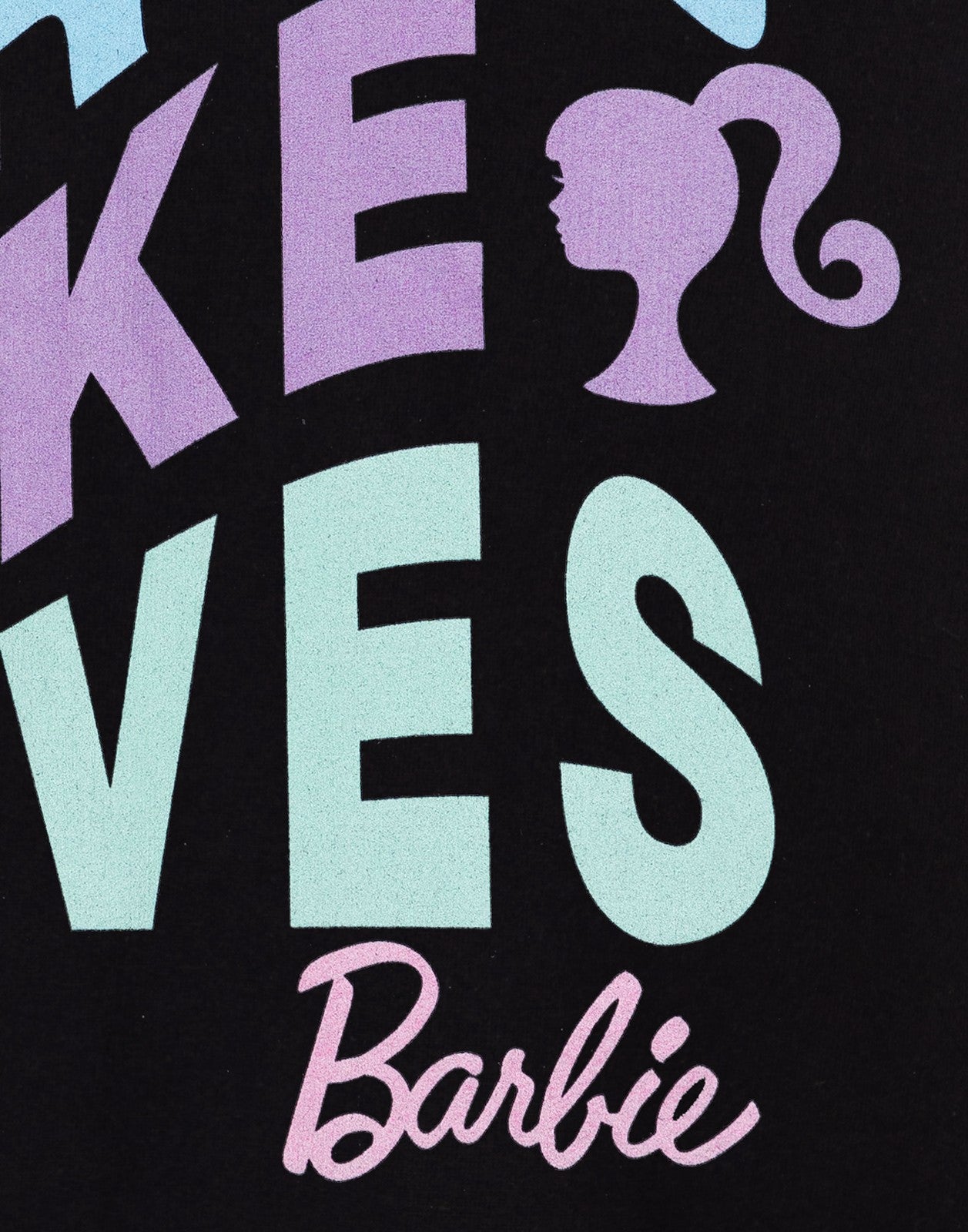 Barbie Hoodie | Girls Black | Official Merch