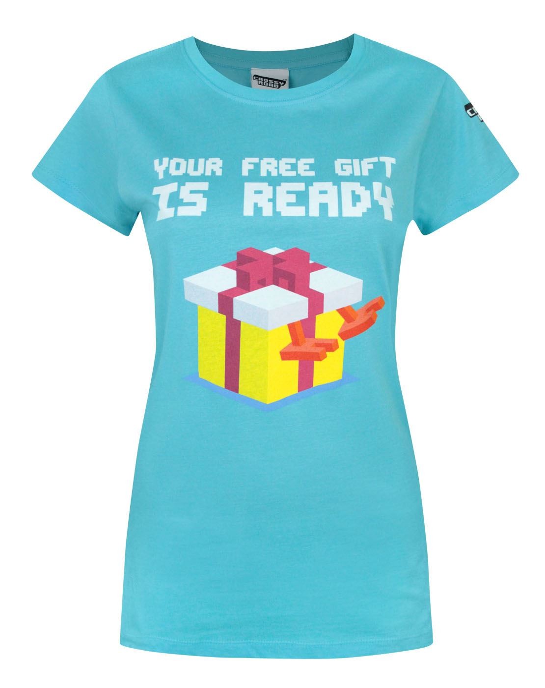Crossy Road Short Sleeved T-Shirt | Womens Blue | Official Merch