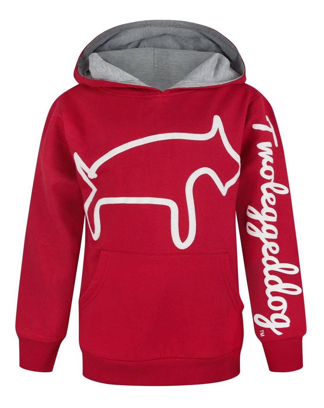 Two Legged Dog Hoodie | Boys Red | Official Merch