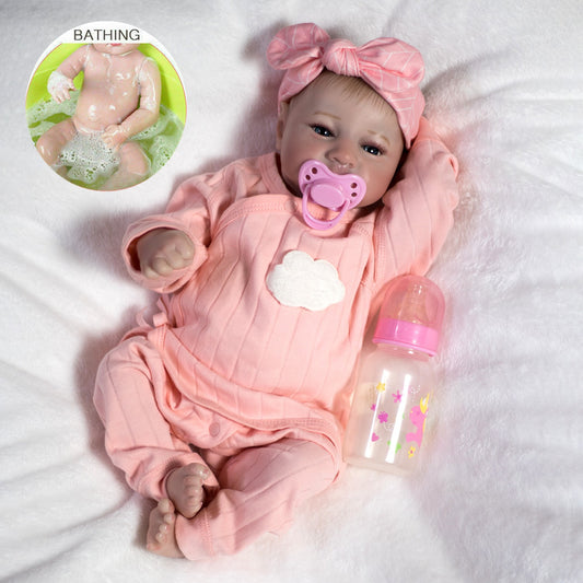 Real Reborn Doll Baby Girl Lifelike Full Body Vinyl Silicone Newborn Toddler UK