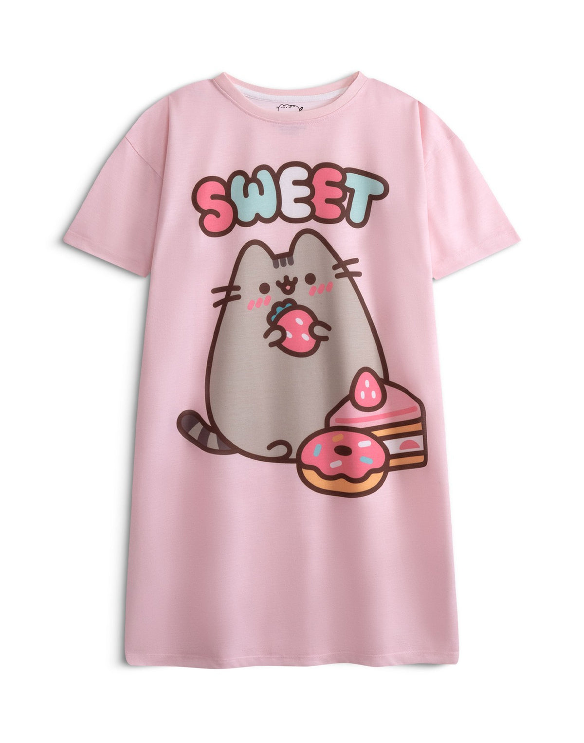Pusheen Multi-Pack of 2 Short Sleeve Nightdress | Girls Pink | Official Merch