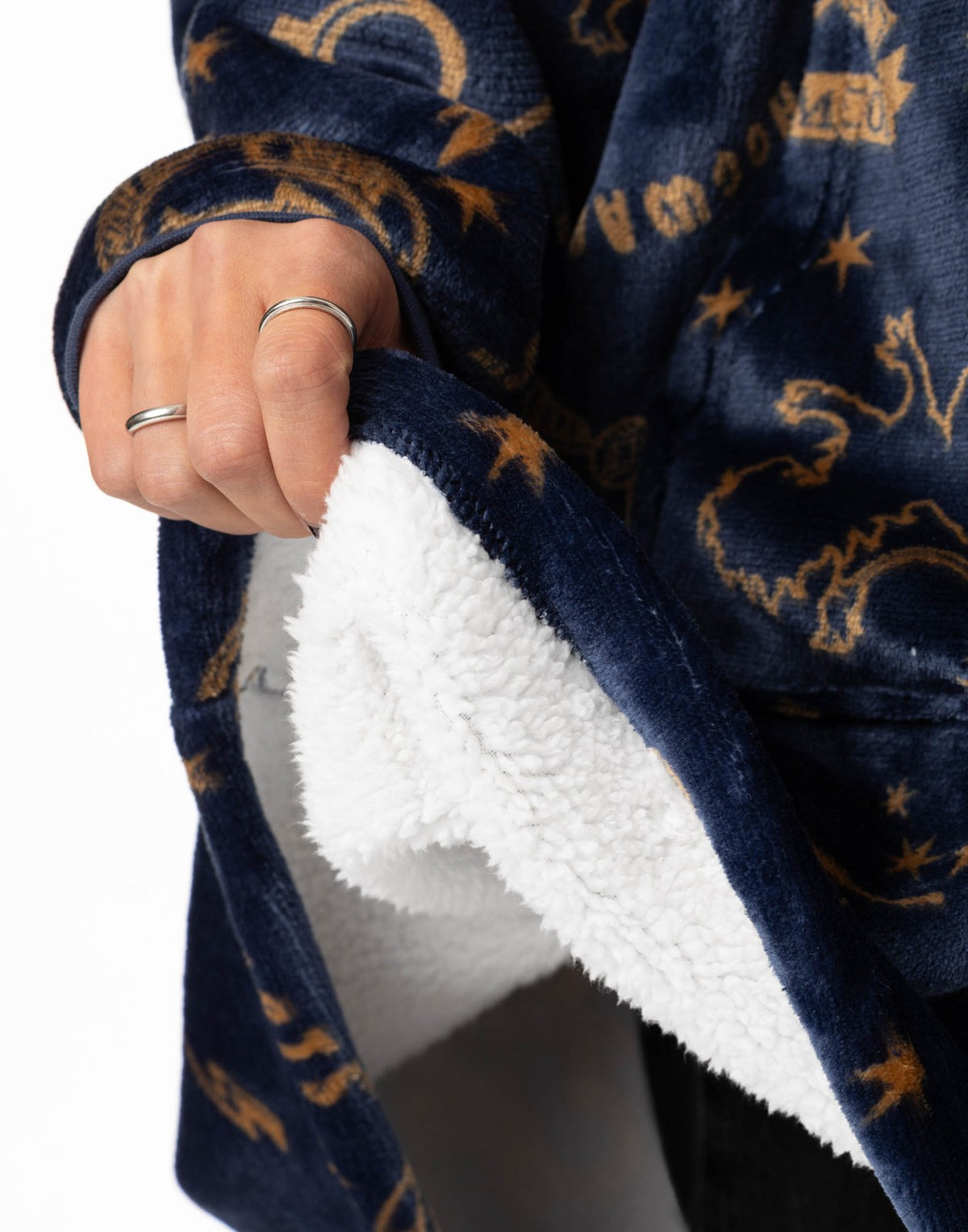 Harry Potter Blanket Hoodie | Womens Navy | Official Merch