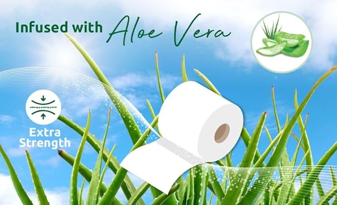 Phoenix Soft Aloe Vera Fragranced Luxury Toilet Rolls Bulk Buy - Quilted White 3
