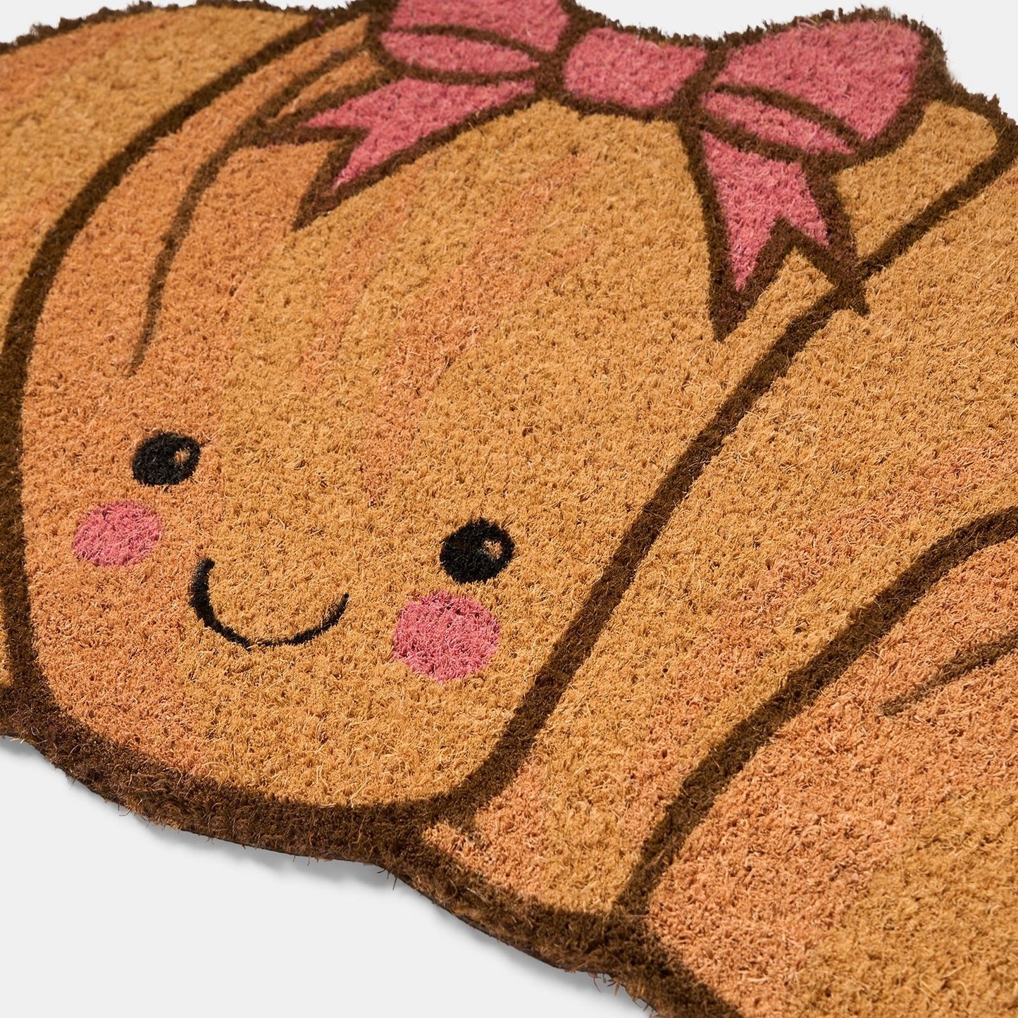 OHS Croissant Doormat Novelty Non Slip Indoor Outdoor Coir Door Mat Rug