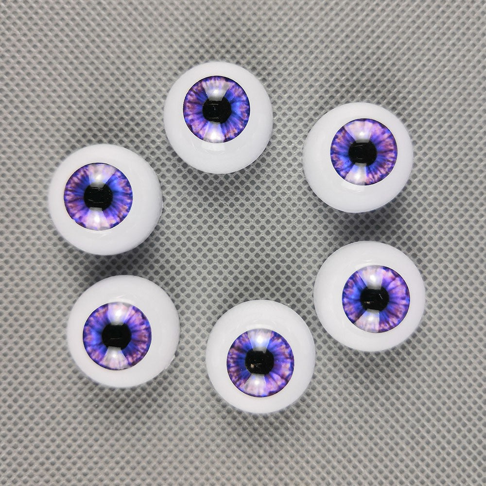 10 Pairs Half Round Acrylic Eyes Eyeballs for Reborn Baby Dolls Kit DIY Repair