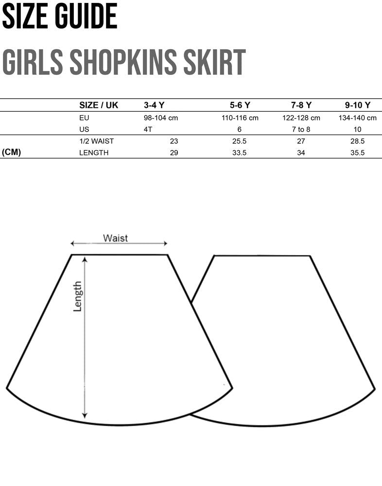Shopkins Skater Skirt | Girls Pink | Official Merch